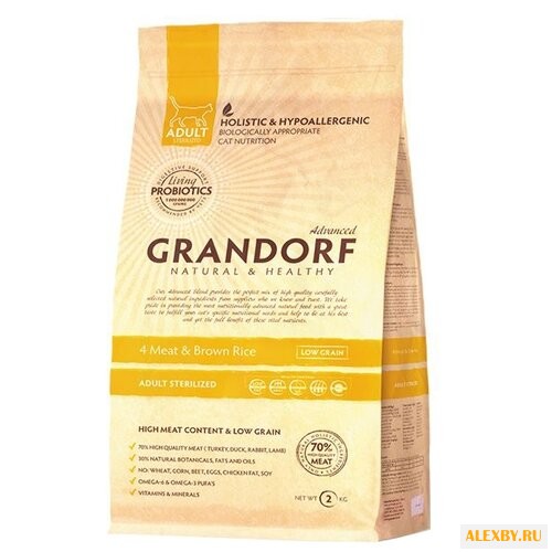 Корм для кошек Grandorf 4 Meat