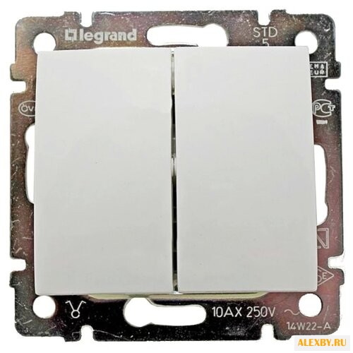 Выключатель 2х1-полюсный