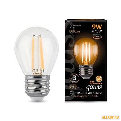 Лампа светодиодная gauss LED