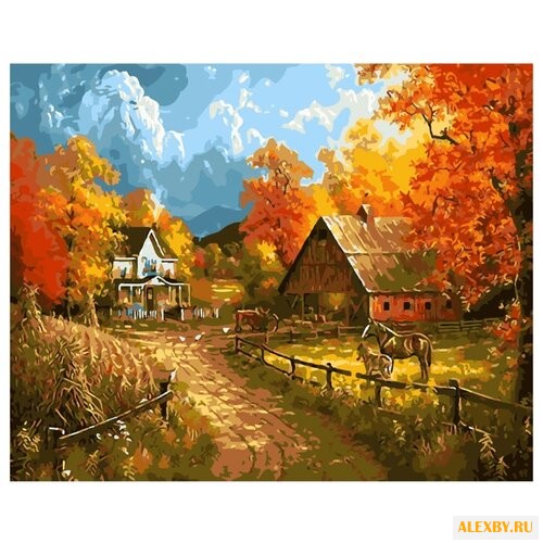 Рыжий кот Картина по номерам