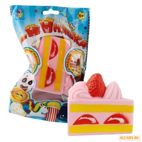 Игрушка-мялка 1 TOY Мини-кусок