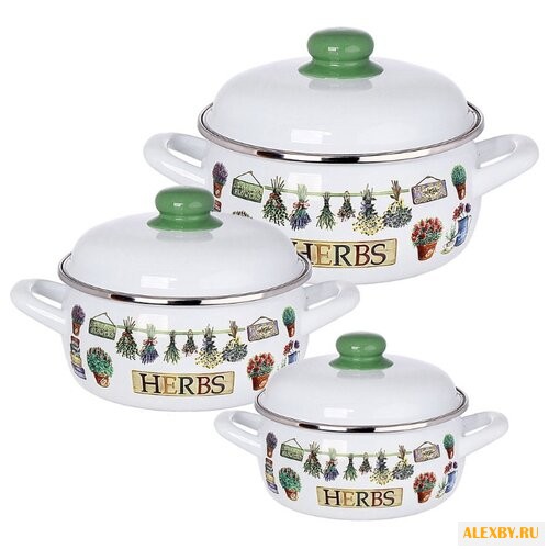 Набор кастрюль METROT Травы