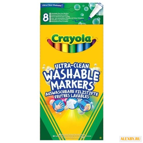 Crayola Фломастеры смываемые 8