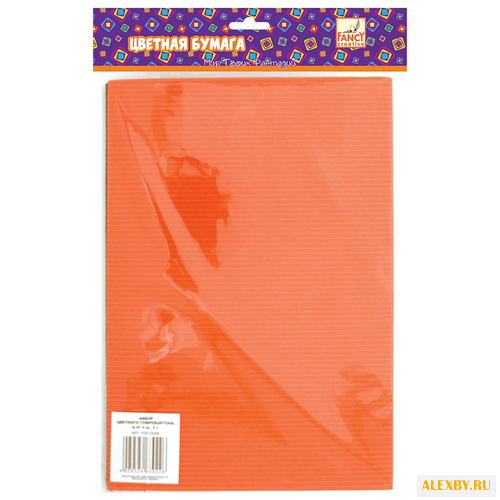 Цветной картон гофрированный