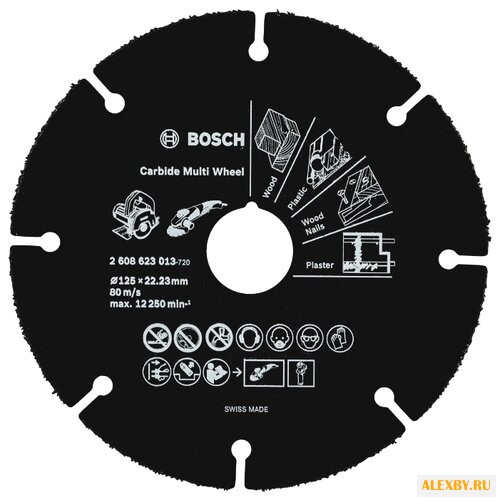 Диск отрезной 125x1x22.23 BOSCH