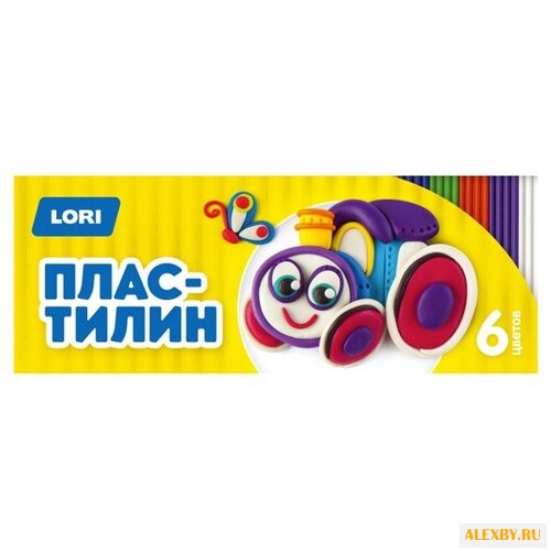 Пластилин LORI Детский 6 цветов