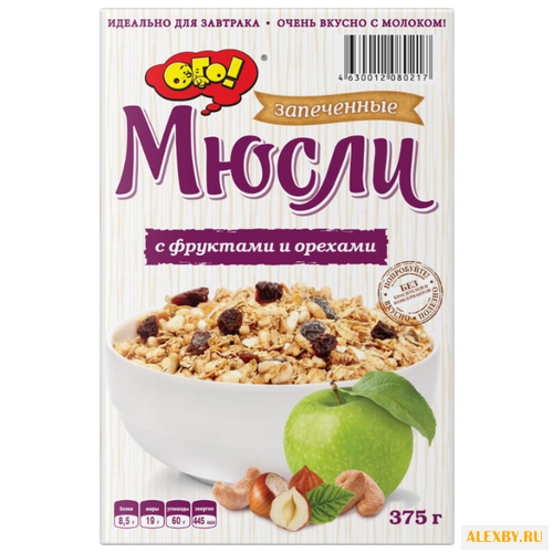 Гранола ОГО! хлопья с фруктами