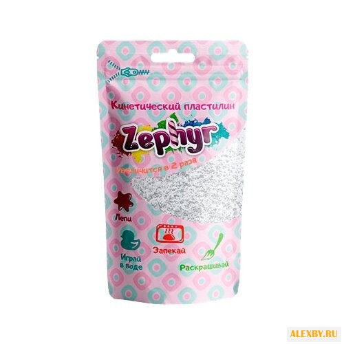 Пластилин Zephyr белый 75 г