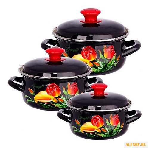Набор кастрюль КМЗ Грациозный-1