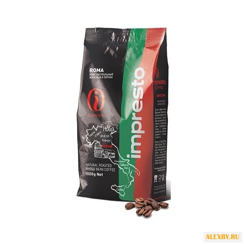 Кофе в зернах Impresto Roma