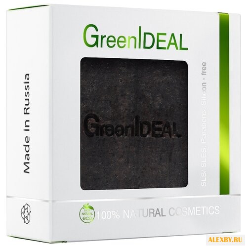 Кусковое мыло GreenIdeal черное
