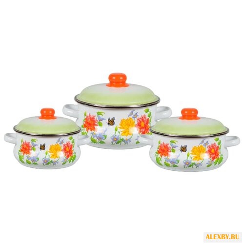 Набор кастрюль СтальЭмаль