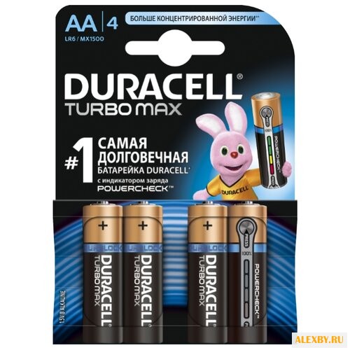 Батарейка AA Duracell LR6-4BL