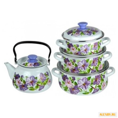 Набор посуды КМЗ Лиловый цвет 7