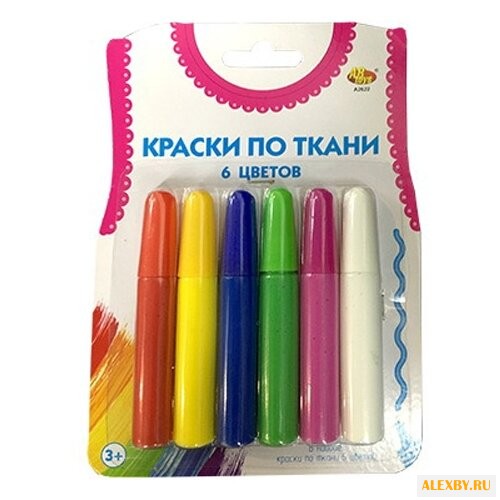 ABtoys Краски по ткани 6 цветов