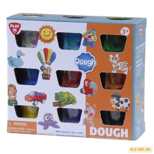 Пластилин PlayGo 9 цветов 8609