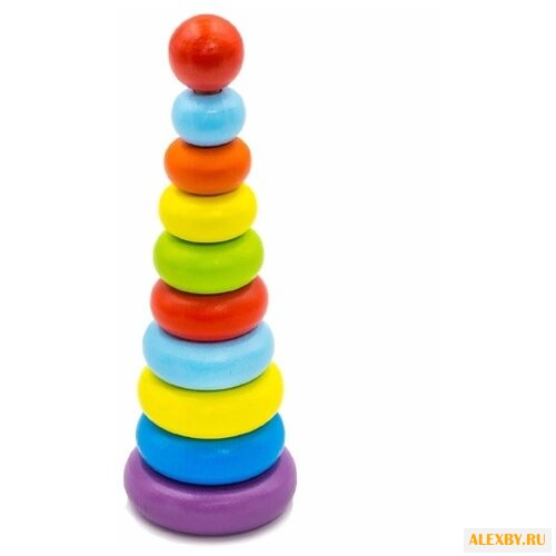 Пирамидка Alatoys Колечки 10
