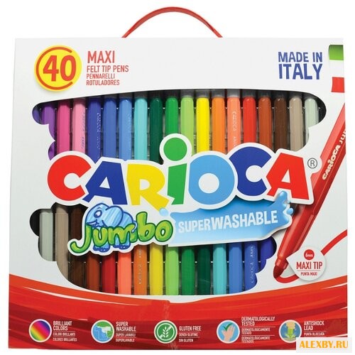 Carioca Фломастеры Jumbo 40 шт.