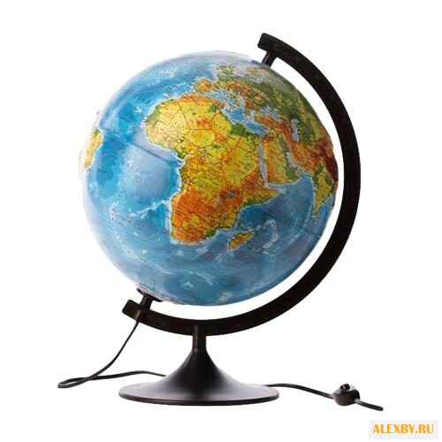 Глобус физико-политический