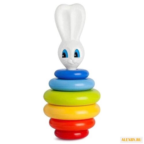 Пирамидка Росигрушка Зайка с