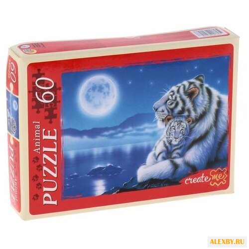 Пазл Рыжий кот Лунная ночь