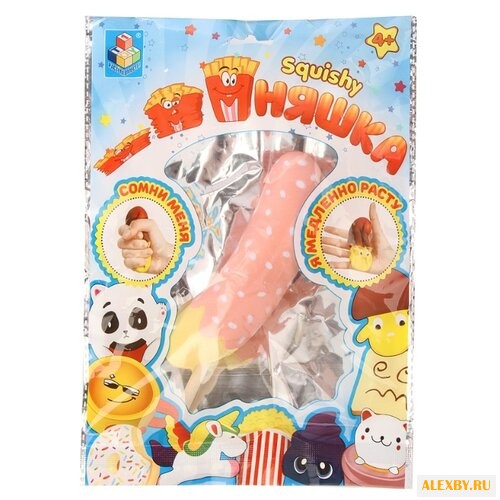 Игрушка-мялка 1 TOY Банан в