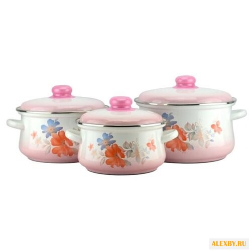 Набор кастрюль Эмаль
