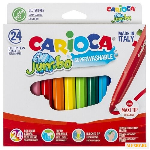 Carioca Фломастеры Jumbo 24 шт.