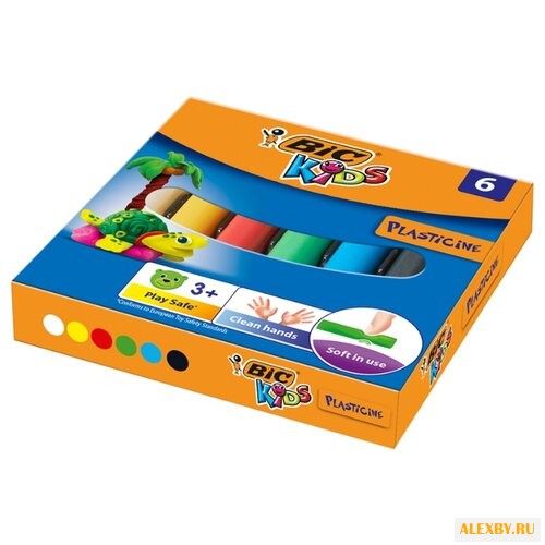 Пластилин BIC Kids 6 цветов 60