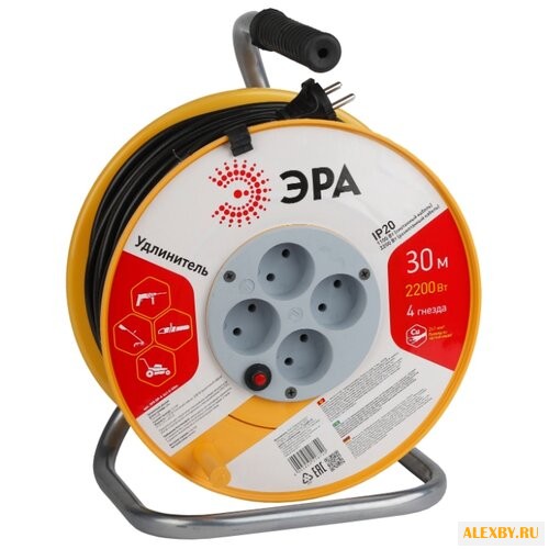ЭРА RP-4-2x1.0-30m Удлин-ль
