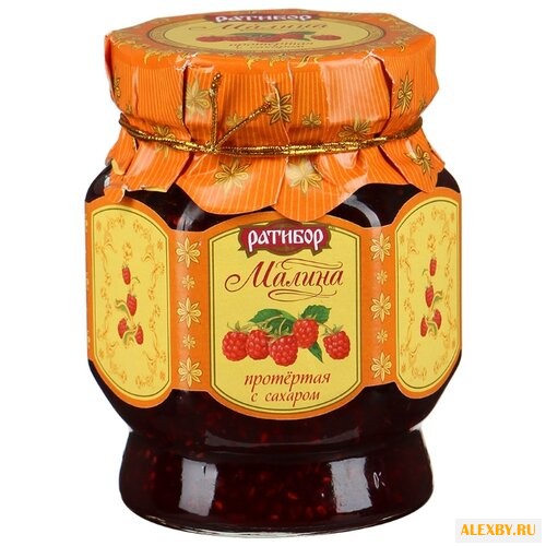 Протертая малина Ратибор с