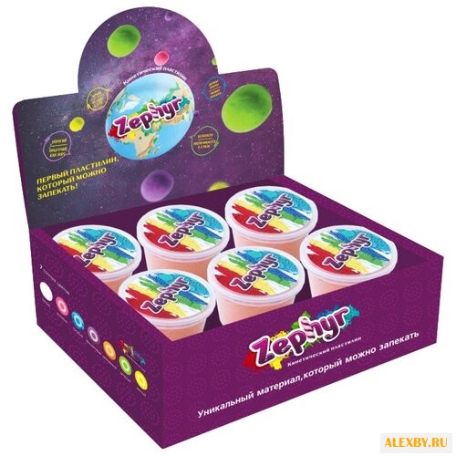 Пластилин Zephyr 6 цветов по 75