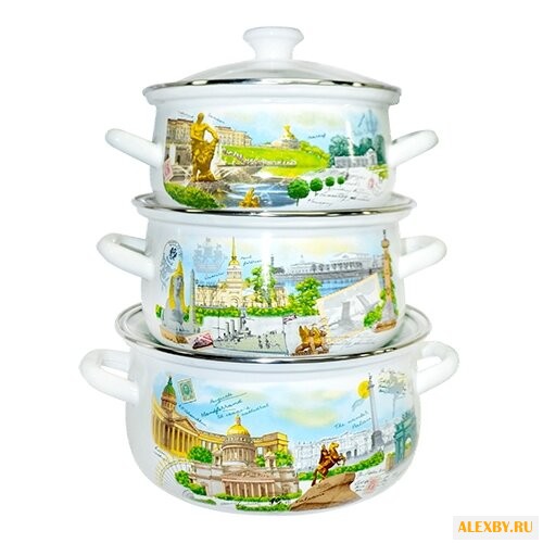 Набор кастрюль КМЗ Белые ночи-1
