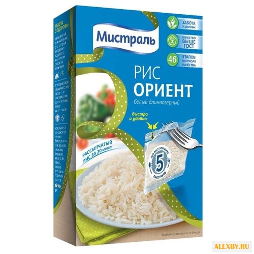 Рис Мистраль Ориент белый