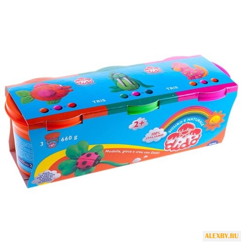 Масса для лепки Dido 3 цвета по