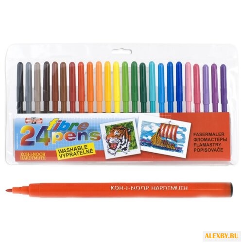 KOH-I-NOOR Фломастеры 24 шт.