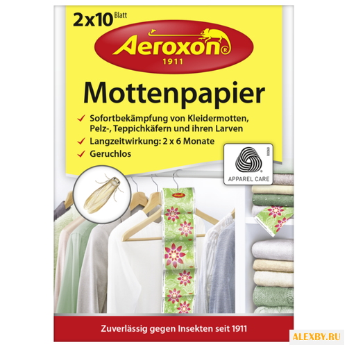 Подвеска Aeroxon Mottenpapier