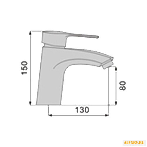 Однорычажный смеситель для