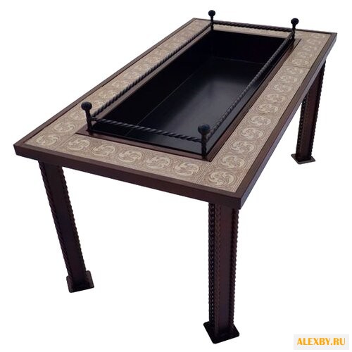 Мангал Doorz дачный с плиткой МДП