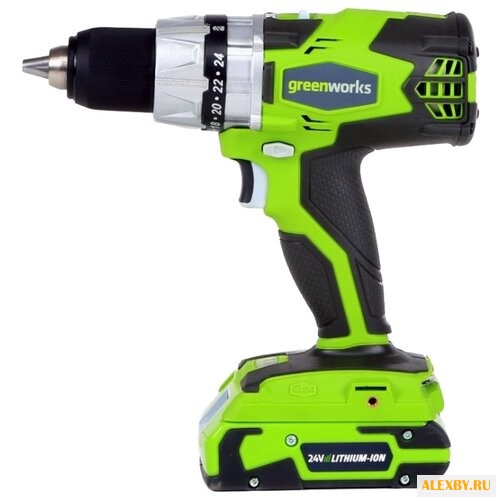 Дрель-шуруповерт greenworks