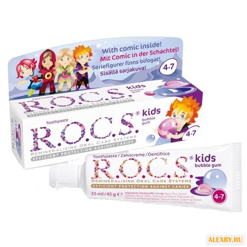 Зубная паста R.O.C.S. Kids Бабл