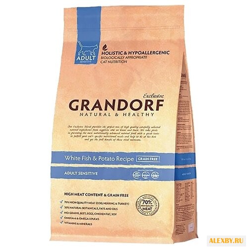 Корм для кошек Grandorf Белая