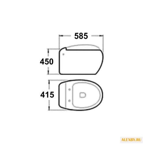 Унитаз MELANA MLN-821B