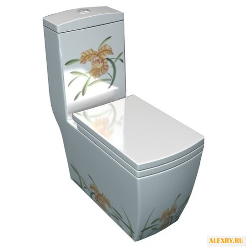 Унитаз Arcus 050 белый мозаика