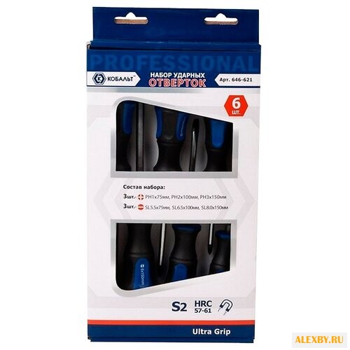 Набор отверток КОБАЛЬТ 646-621