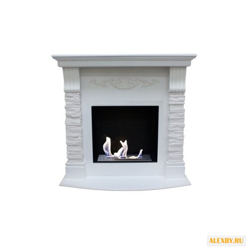 Камин Zefire Rockwall светлый