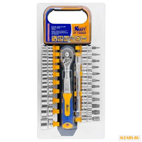 Набор торцевых головок KRAFT KT