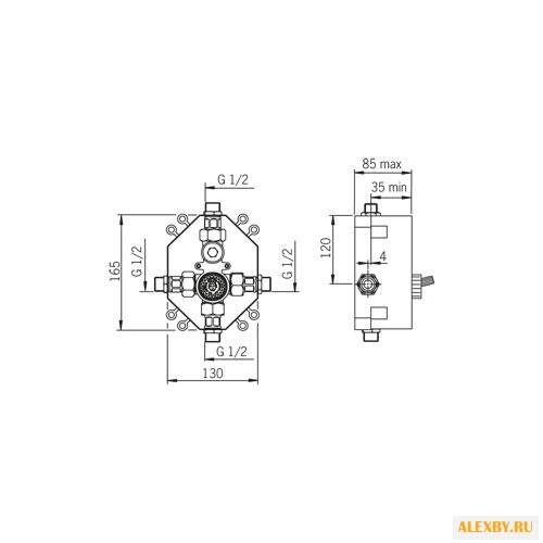 Однорычажный смеситель для душа