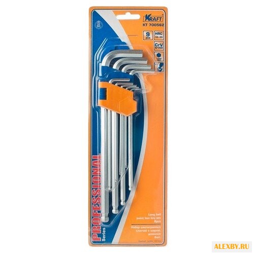 Набор имбусовых ключей KRAFT KT