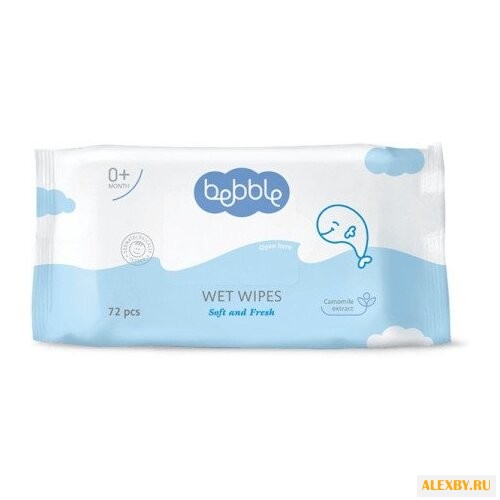 Влажные салфетки Bebble